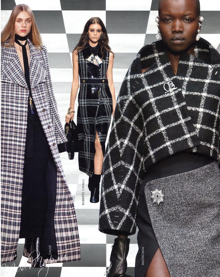 тренд осень-зима клетка