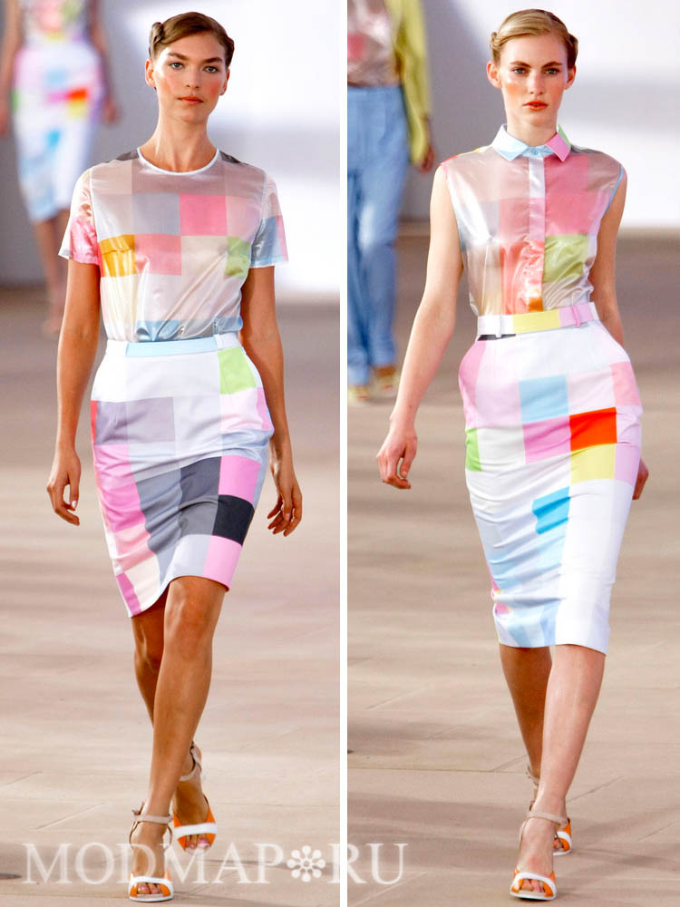 пастельная клетка от Preen