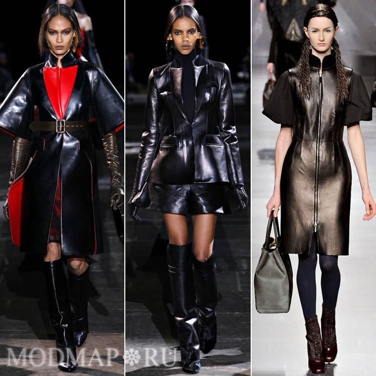 ЧЕРНАЯ КОЖА В КОЛЛЕЦИЯХ СЕЗОНА ОСЕНЬ-ЗИМА