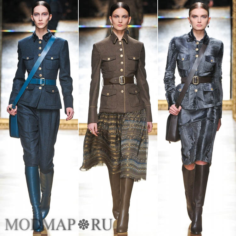 милитари в коллекциях осень-зима 2012