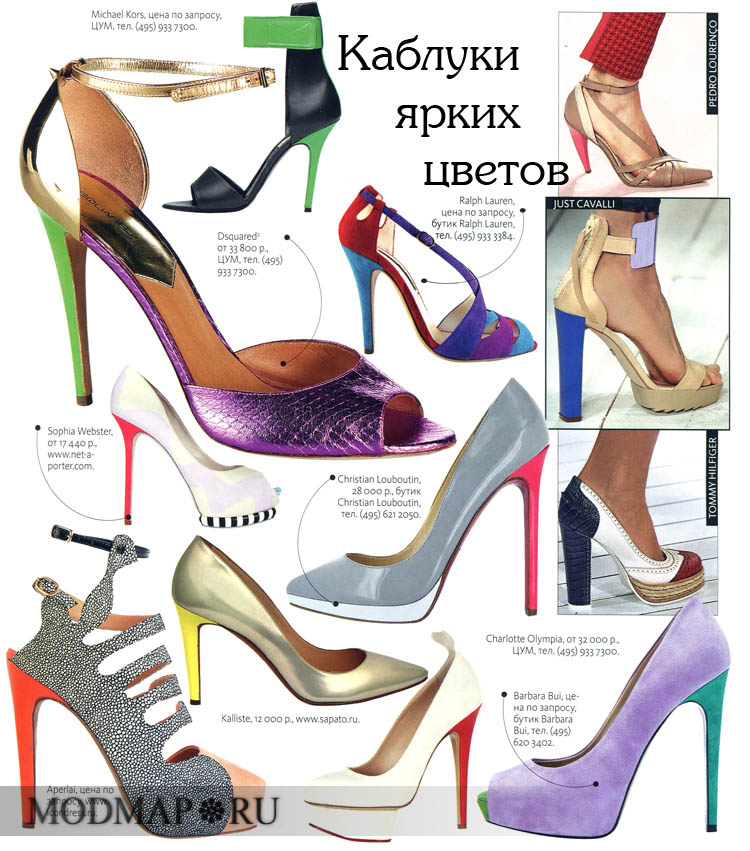 модные каблуки сезона весна-лето